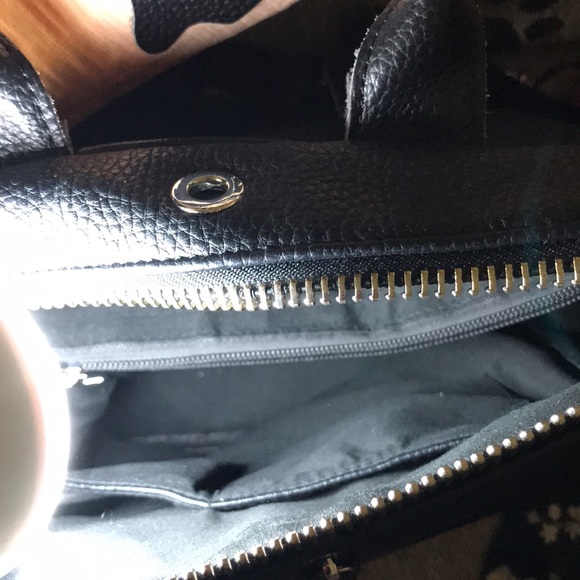 Excellent Used Condition Black leather backpack. Adjustable straps. - Picture 4 of 6